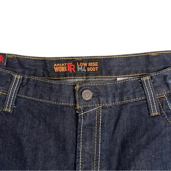 Ariat FR M4 Flame Resistant Low Rise Boot Cut Denim Work Jeans HRC 2 Size 42/36 - Picture 9 of 15